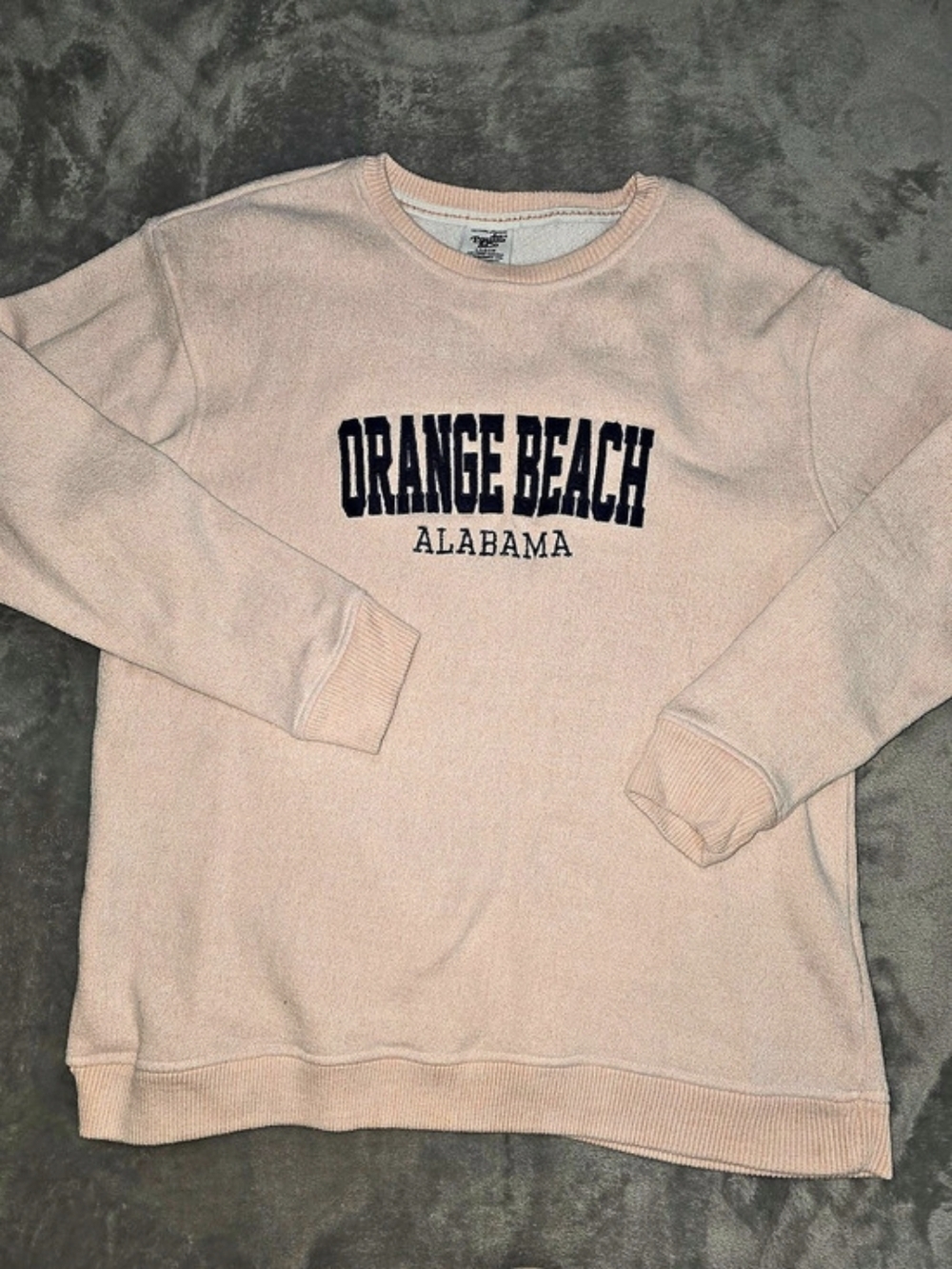 Pacific Orange Beach Alabama Cozy Graphic Sweatshirt Size Large